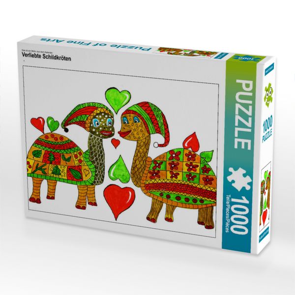 Produktbild: CALVENDO Puzzle Verliebte Schildkr&ouml;ten | 1000 Teile Lege-Gr&ouml;&szlig;e 64x48cm Foto-Puzzle f&uuml;r gl&uuml;ckliche Stunden