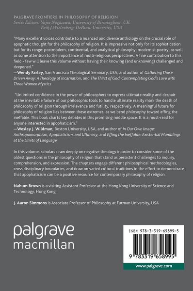 Produktbild: Contemporary Debates in Negative Theology and Philosophy