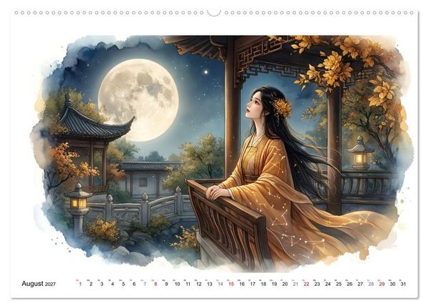 Produktbild: Zw&ouml;lf Farben der Stille (hochwertiger Premium Wandkalender 2027 DIN A2 quer), Kunstdruck in Hochglanz