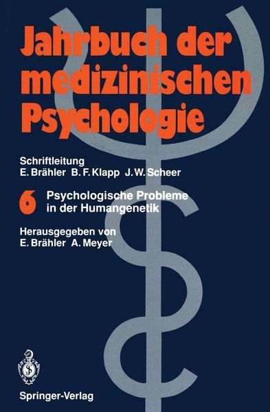 Produktbild: Psychologische Probleme in der Humangenetik