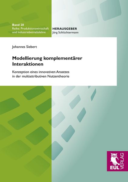 Produktbild: Modellierung komplement&auml;rer Interaktionen