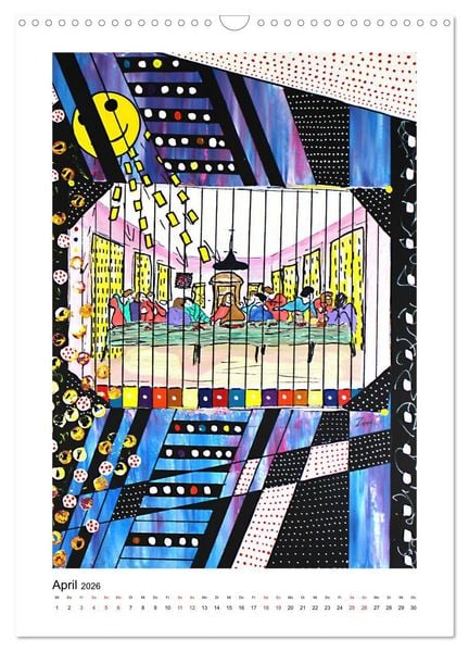 Produktbild: Hommage an die Superstars der Malerei - Atelier Zippo (Wandkalender 2026 DIN A3 hoch), CALVENDO Monatskalender