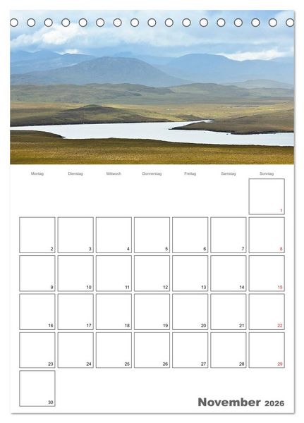 Produktbild: Schottland f&uuml;r Naturliebhaber (Tischkalender 2026 DIN A5 hoch), CALVENDO Monatskalender
