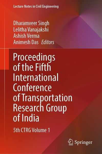 Produktbild: Proceedings of the Fifth International Conference of Transportation Research Group of India