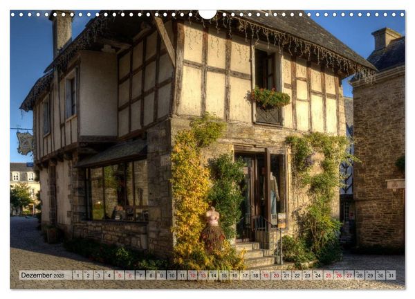 Produktbild: Rochefort-en-Terre, das Reiseziel in der Bretagne (Wandkalender 2026 DIN A3 quer), CALVENDO Monatskalender