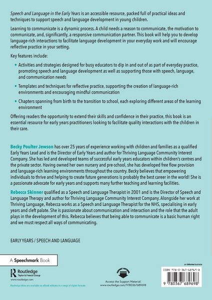 Produktbild: Speech and Language in the Early Years