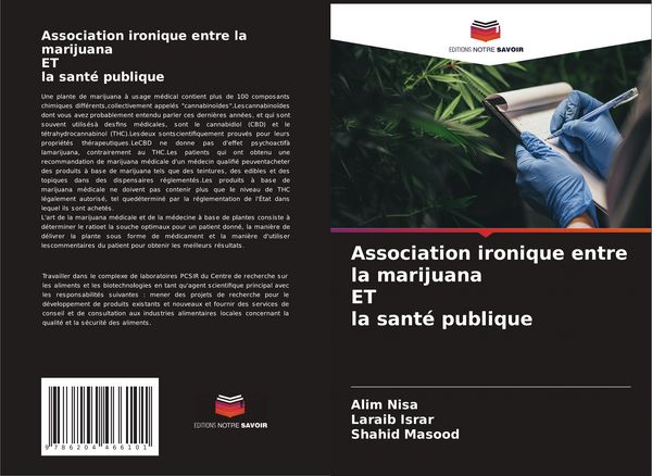 Produktbild: Association ironique entre la marijuana ET la sant&eacute; publique
