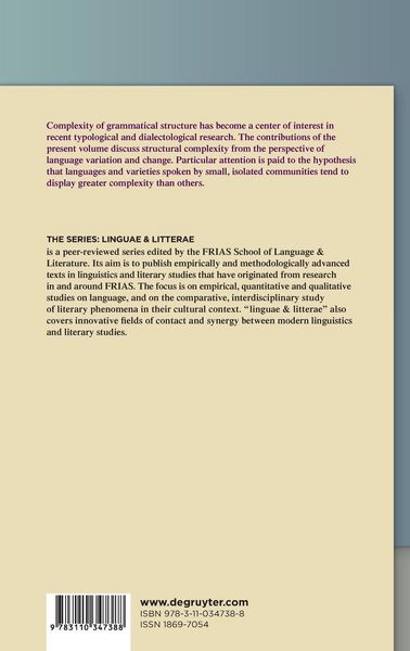 Produktbild: Complexity, Isolation, and Variation