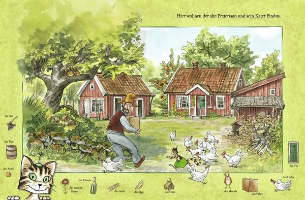 Produktbild: Das gro&szlig;e Pettersson und Findus Wimmelbuch