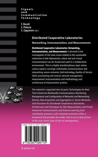 Produktbild: Distributed Cooperative Laboratories: Networking, Instrumentation, and Measurements