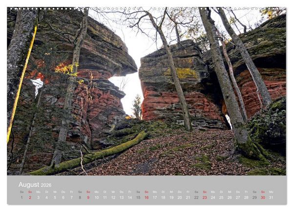 Produktbild: Felsen im Pf&auml;lzer Wald (Wandkalender 2026 DIN A2 quer), CALVENDO Monatskalender