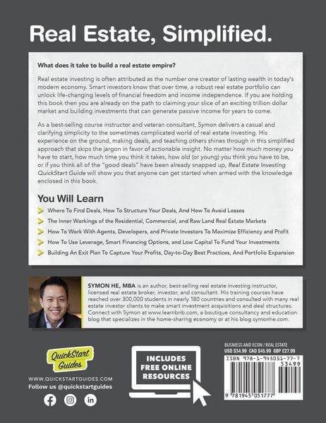 Produktbild: Real Estate Investing QuickStart Guide