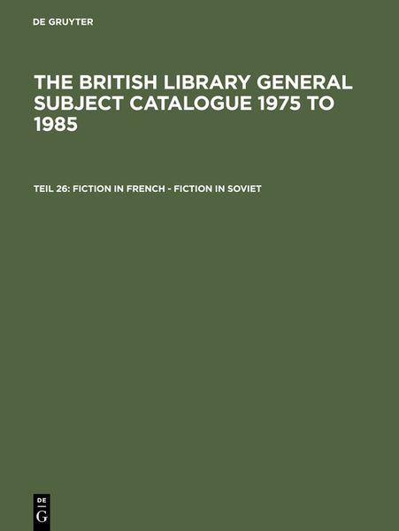Produktbild: Fiction in French - Fiction in Soviet