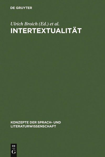 Produktbild: Intertextualit&auml;t