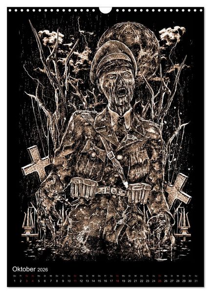 Produktbild: BLOODBOY/WAR ILLUSTRATION (Wandkalender 2026 DIN A3 hoch), CALVENDO Monatskalender