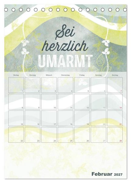 Produktbild: Liebe macht gl&uuml;cklich (Tischkalender 2027 DIN A5 hoch), CALVENDO Monatskalender