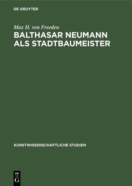 Produktbild: Balthasar Neumann als Stadtbaumeister