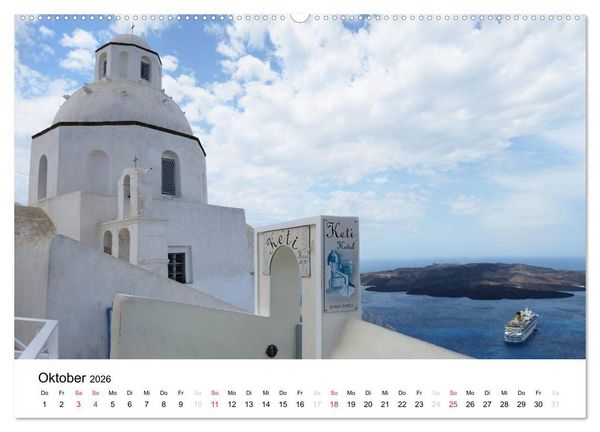 Produktbild: Kirchen und Kl&ouml;ster Griechenlands (Wandkalender 2026 DIN A2 quer), CALVENDO Monatskalender