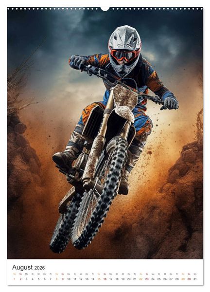Produktbild: Motocross - Mit Leib und Seele dabei (Wandkalender 2026 DIN A2 hoch), CALVENDO Monatskalender