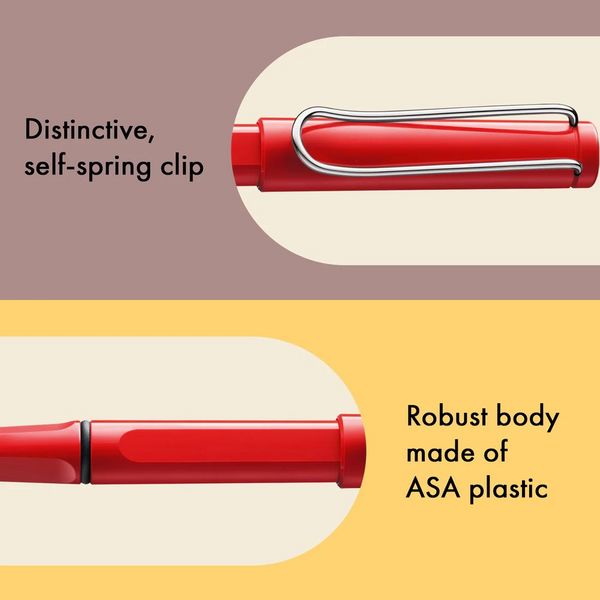 Produktbild: LAMY Tintenroller safari roll-ink mit T10 Tintenpatrone, red/rot