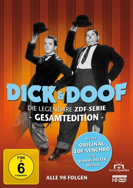 Produktbild: Dick und Doof - Die Original ZDF-Serie Gesamtedition (Alle 98 Folgen) (Fernsehjuwelen) [10 DVDs]