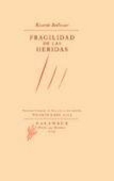 Produktbild: Fragilidad de las heridas
