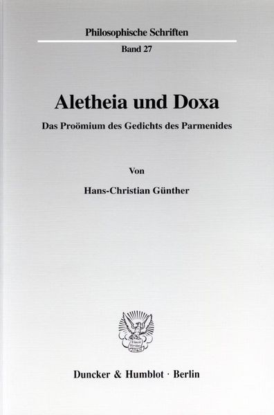 Produktbild: Aletheia und Doxa.