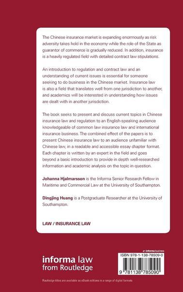 Produktbild: Insurance Law in China