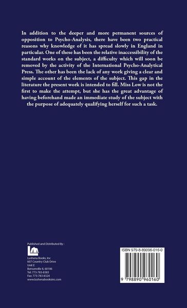 Produktbild: Psycho-Analysis A Brief Account of the Freudian Theory