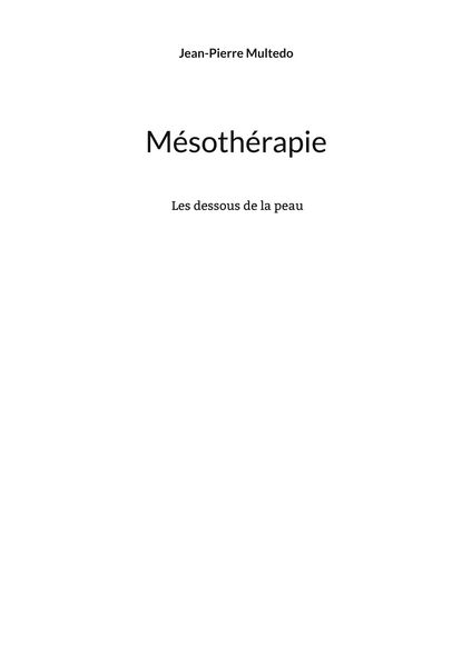 Produktbild: M&eacute;soth&eacute;rapie