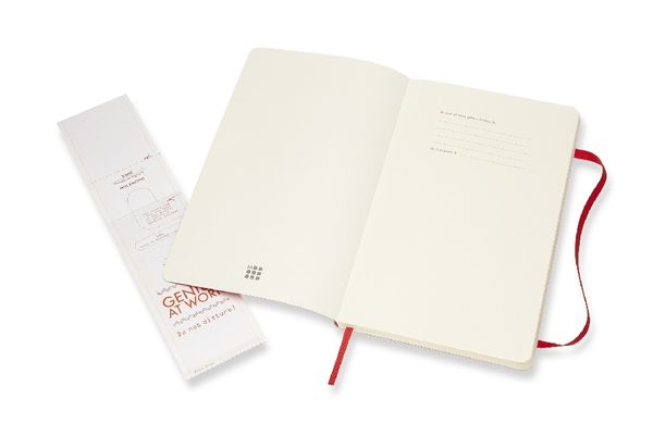 Produktbild: MOLESKINE NOTIZBUCH L/A5, BLANKO, SOFT COVER, SCHARLACHROT