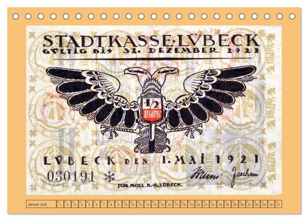 Produktbild: Gru&szlig; aus L&uuml;beck (Tischkalender 2026 DIN A5 quer), CALVENDO Monatskalender