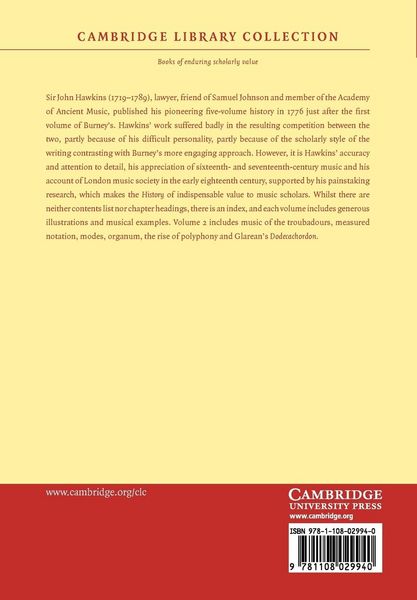 Produktbild: A General History of the Science and Practice of Music - Volume 2