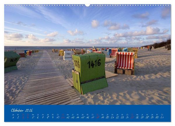Produktbild: Strandk&ouml;rbe &ndash; bunte Vielfalt an der Nordsee (Wandkalender 2026 DIN A2 quer), CALVENDO Monatskalender