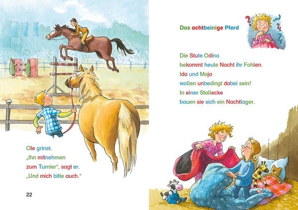 Produktbild: Silbengeschichten zum Lesenlernen - Pferdegeschichten