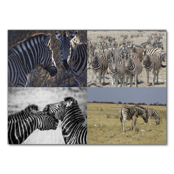 Produktbild: Lais Puzzle Collage Zebras 1000 Teile