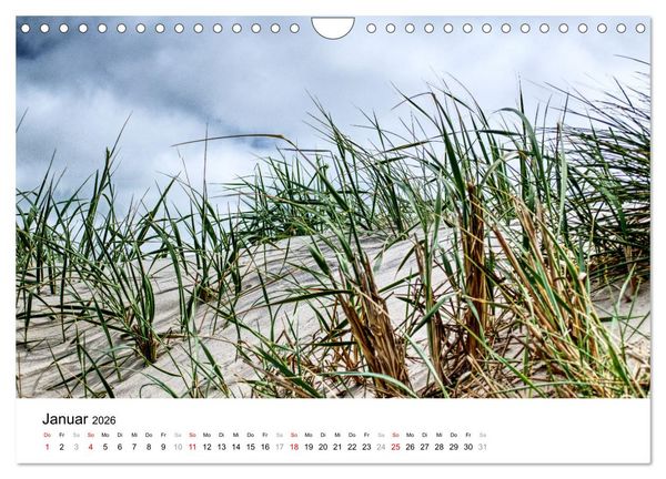 Produktbild: D&uuml;nenmomente - Ein Tag in den D&uuml;nen Nordj&uuml;tlands (Wandkalender 2026 DIN A4 quer), CALVENDO Monatskalender