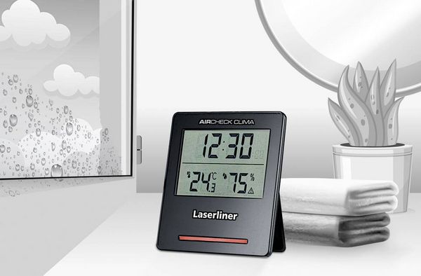 Produktbild: Laserliner AirCheck Clima Luftfeuchtemessger&auml;t (Hygrometer) 1% rF 99% rF
