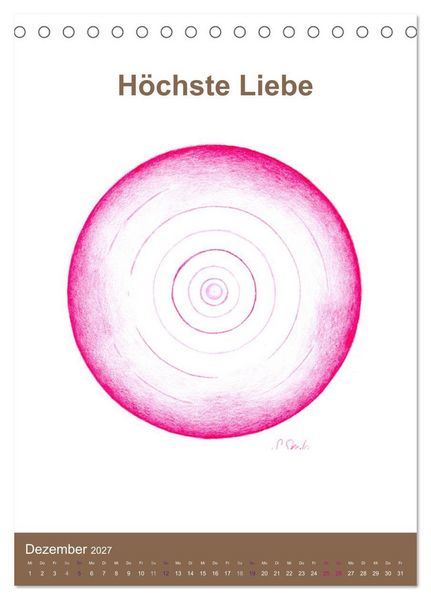 Produktbild: Delfinheilsymbole (Tischkalender 2027 DIN A5 hoch), CALVENDO Monatskalender