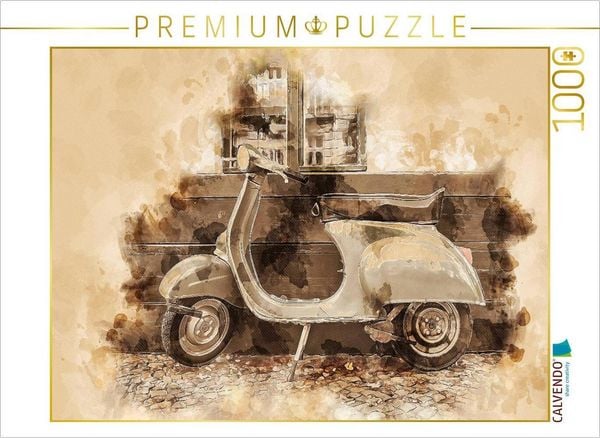 Produktbild: CALVENDO Puzzle Vespa Mototrroller | 1000 Teile Lege-Gr&ouml;&szlig;e 64x48cm Foto-Puzzle f&uuml;r gl&uuml;ckliche Stunden