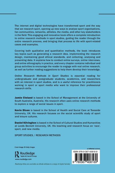 Produktbild: Online Research Methods in Sport Studies