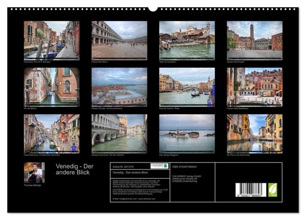Produktbild: Venedig - Der andere Blick (hochwertiger Premium Wandkalender 2026 DIN A2 quer), Kunstdruck in Hochglanz