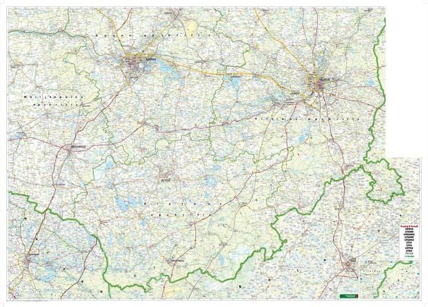 Produktbild: freytag & berndt Stra&szlig;enkarte Litauen Set 1:150.000