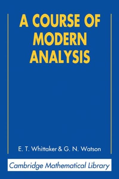 Produktbild: Course of Modern Analysis