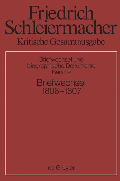 Produktbild: Briefwechsel 1806-1807