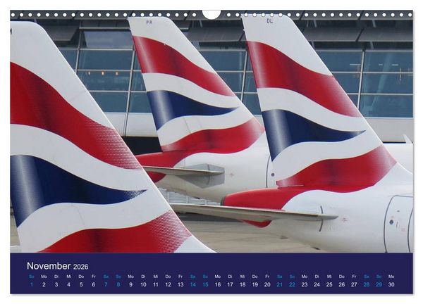 Produktbild: Seltene Luftfahrt Perspektiven (Wandkalender 2026 DIN A3 quer), CALVENDO Monatskalender