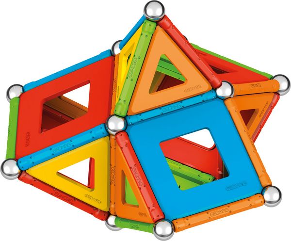 Produktbild: Invento 507059 - Geomag Classic Supercolor Panels Recycled 78 pcs, Magnetischer Baukasten, Magnetspielzeuge