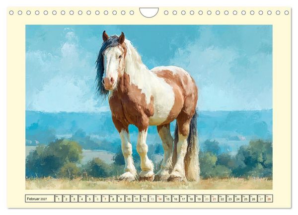 Produktbild: Starke Pferde. Imposante Kaltbl&uuml;ter auf dem Farmland (Wandkalender 2027 DIN A4 quer), CALVENDO Monatskalender