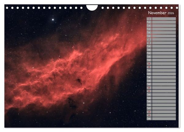 Produktbild: Deep-Sky Amateurastronomie (Wandkalender 2026 DIN A4 quer), CALVENDO Monatskalender