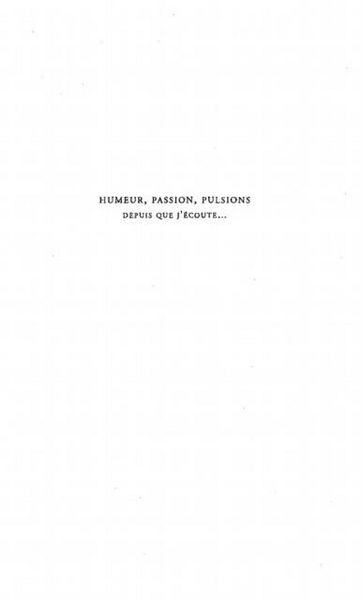 Produktbild: Humeur passion pulsion